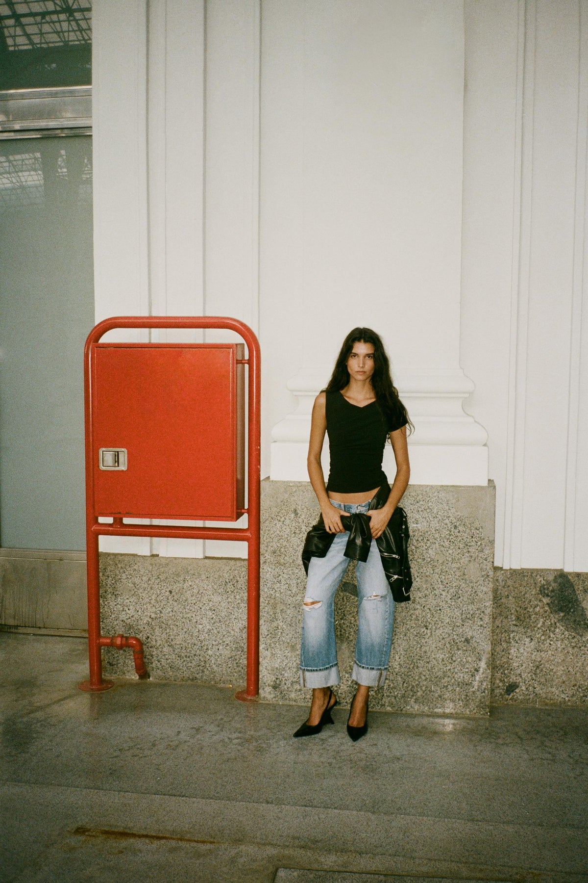 Asymmetrisch gerafftes Oberteil