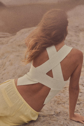 KNIT CUT-OUT BACK TOP - Image 3