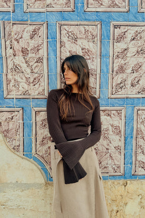 Figurbetonter Strickpullover