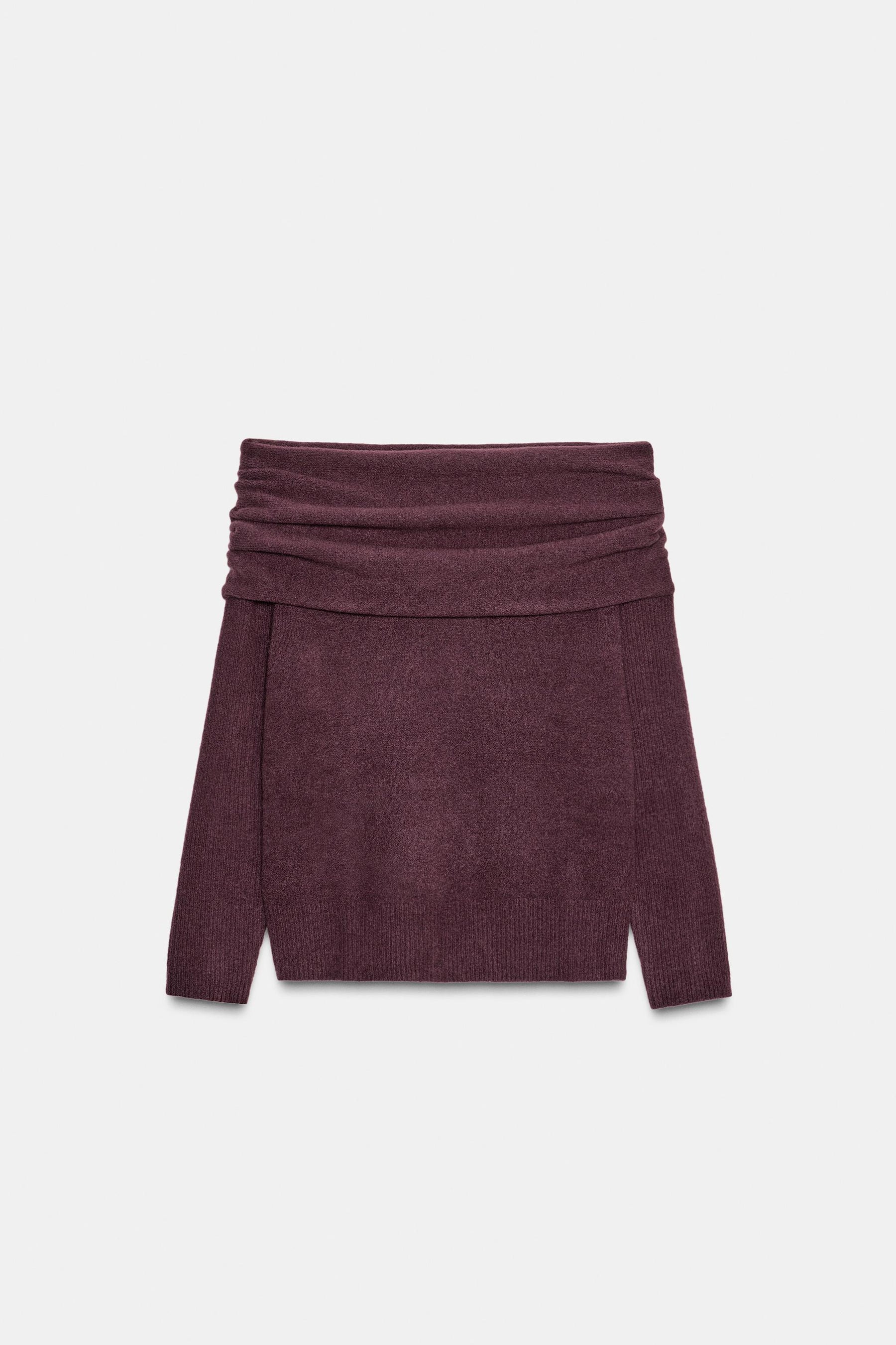 Strick-Bandeau-Pullover