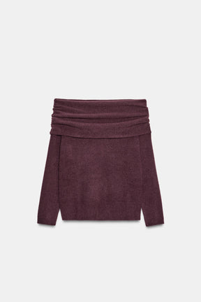 Strick-Bandeau-Pullover