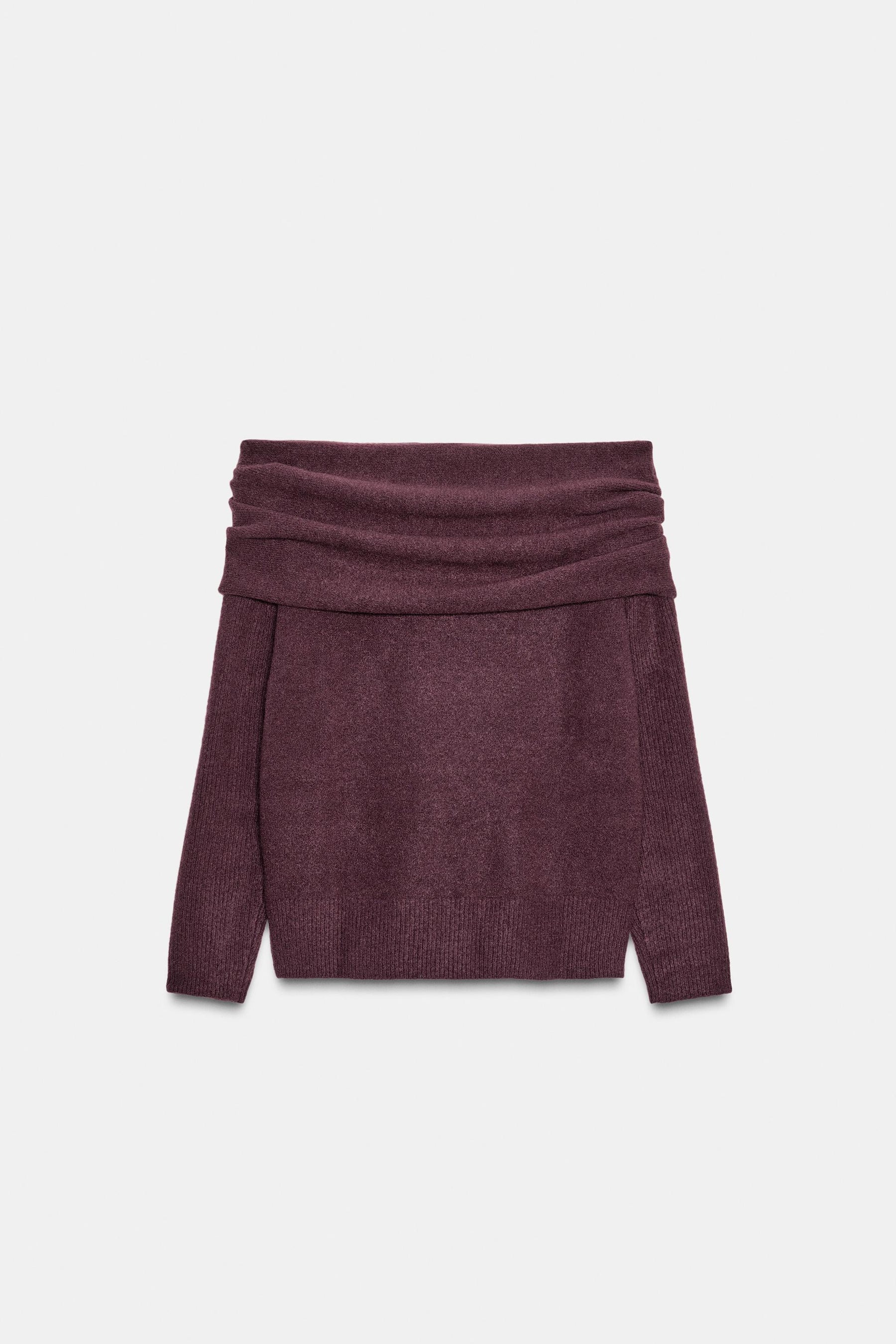 Strick-Bandeau-Pullover