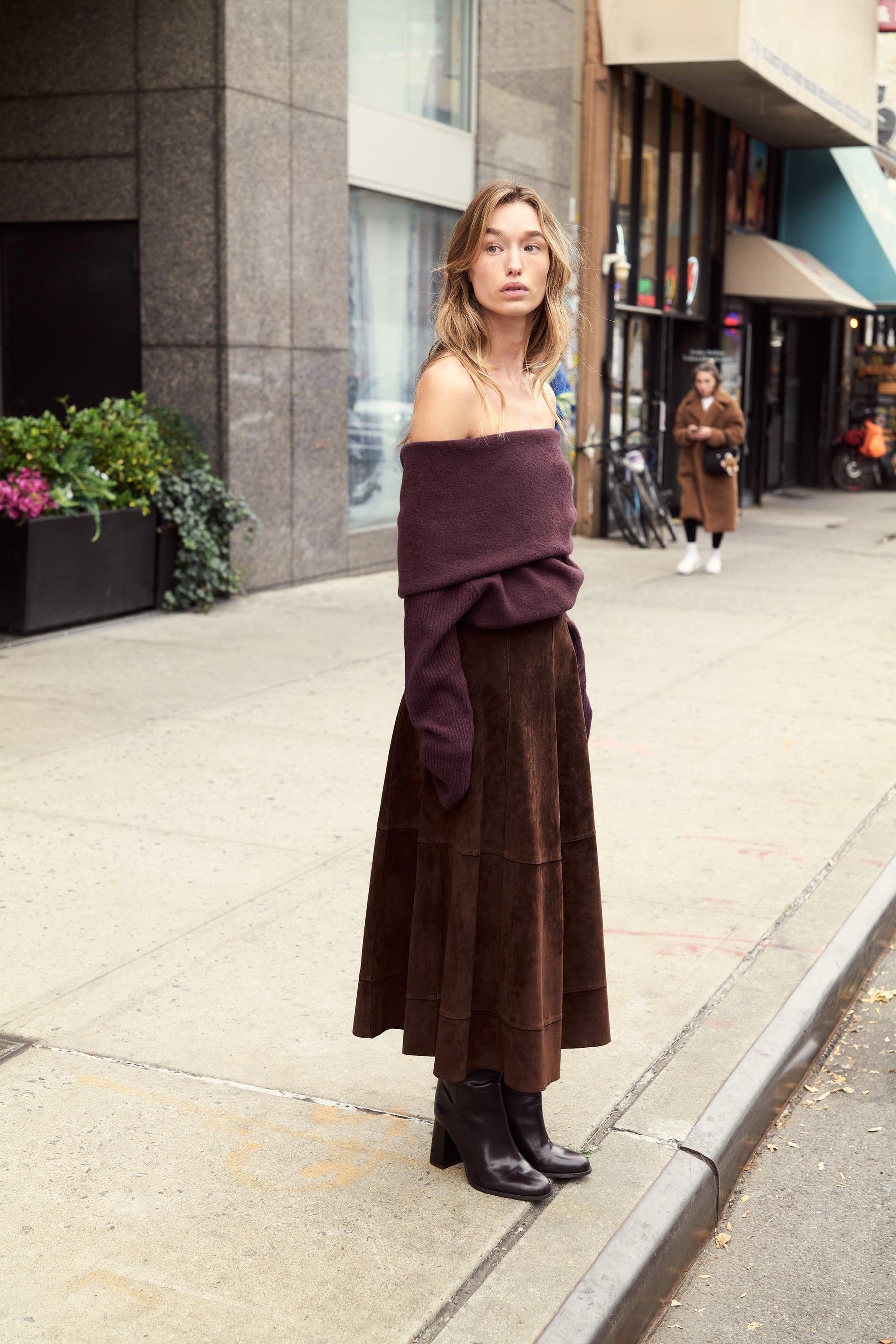 Strick-Bandeau-Pullover