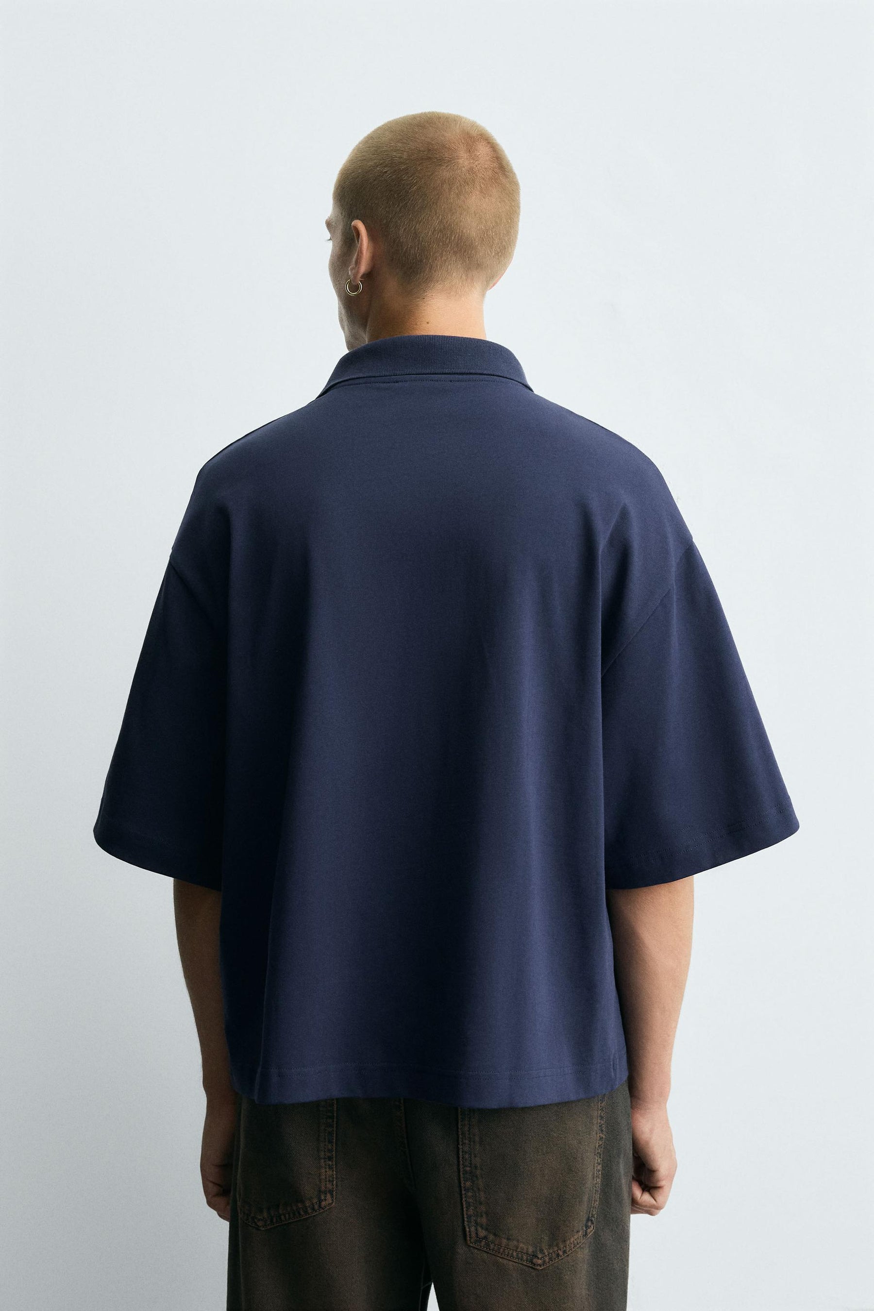 RETRO FOOTBALL PRINT POLO SHIRT - Image 3