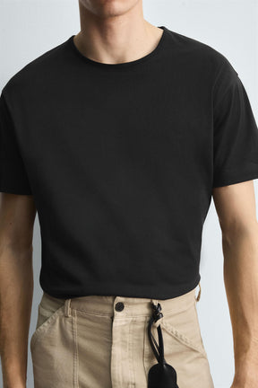 HEAVYWEIGHT RIBBED TRIM T-SHIRT - Image 6