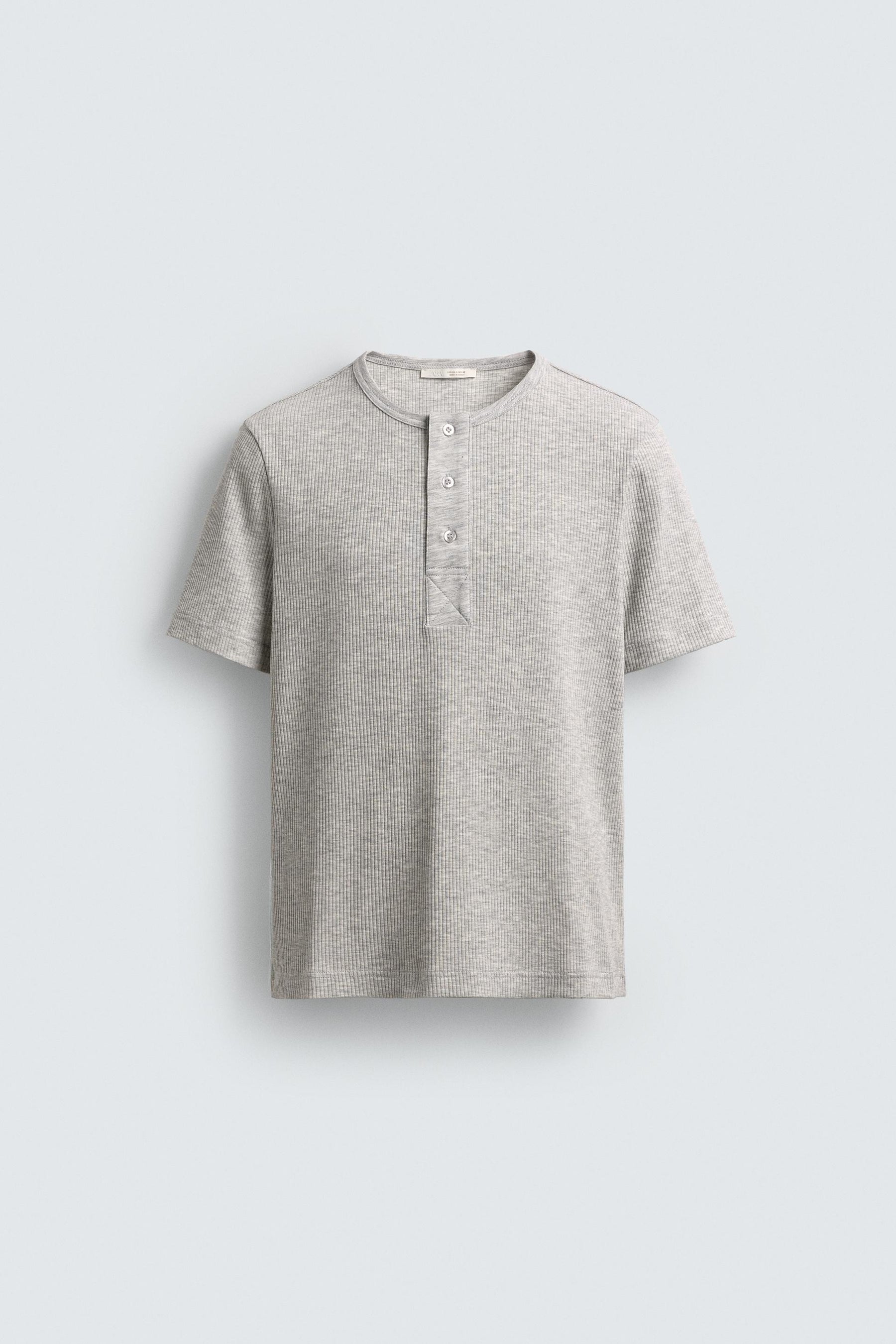 GRANDAD COLLAR T-SHIRT - Image 7