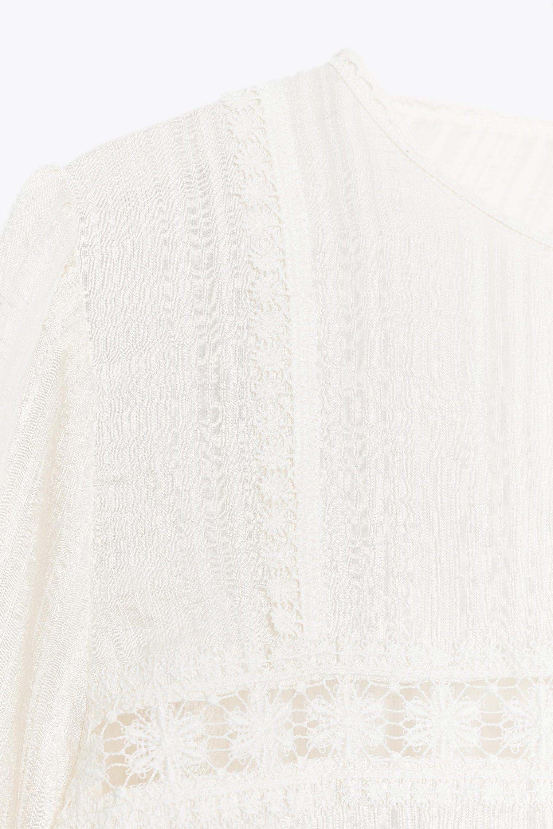 Romantische Entredeux-Bluse