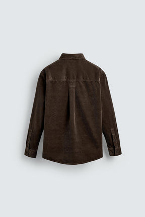 RELAXED FIT CORDUROY SHIRT - Image 7