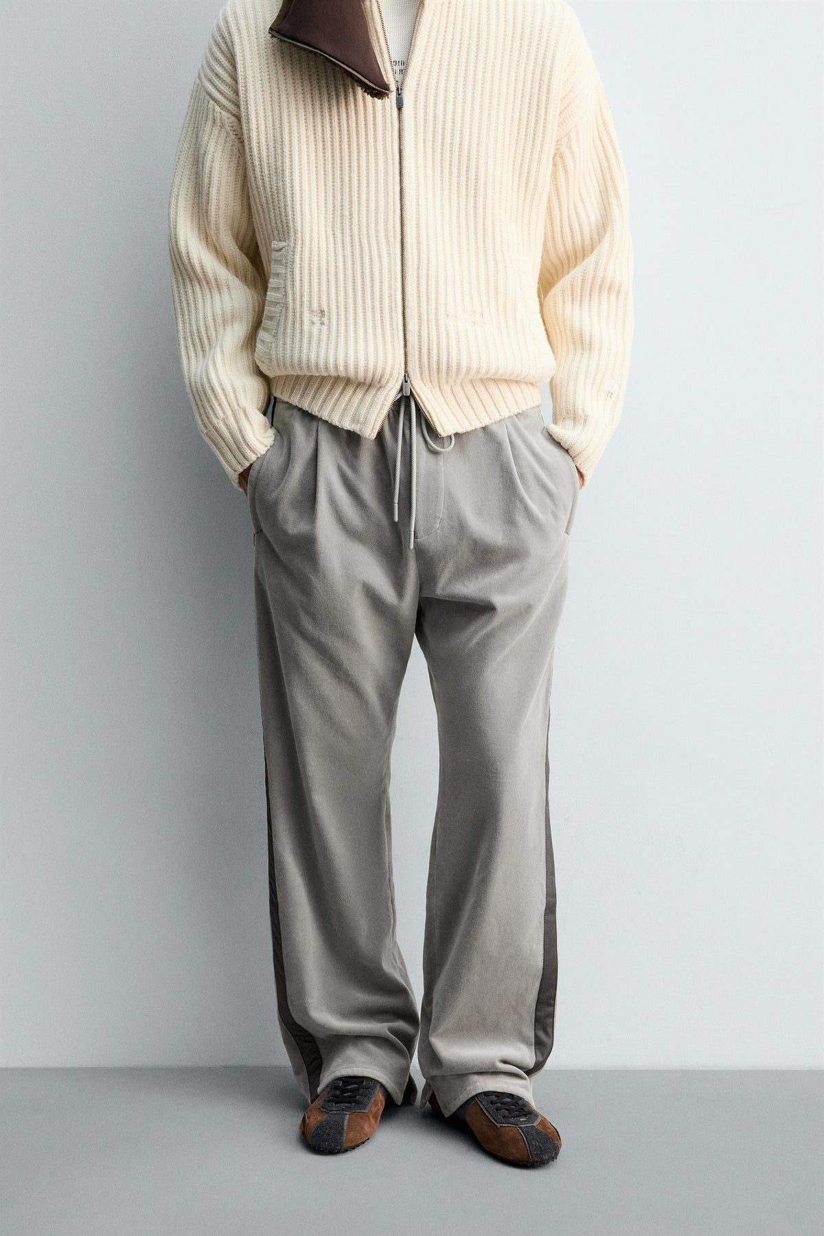 VELVET TROUSERS WITH TAPING X SR_A - Image 2