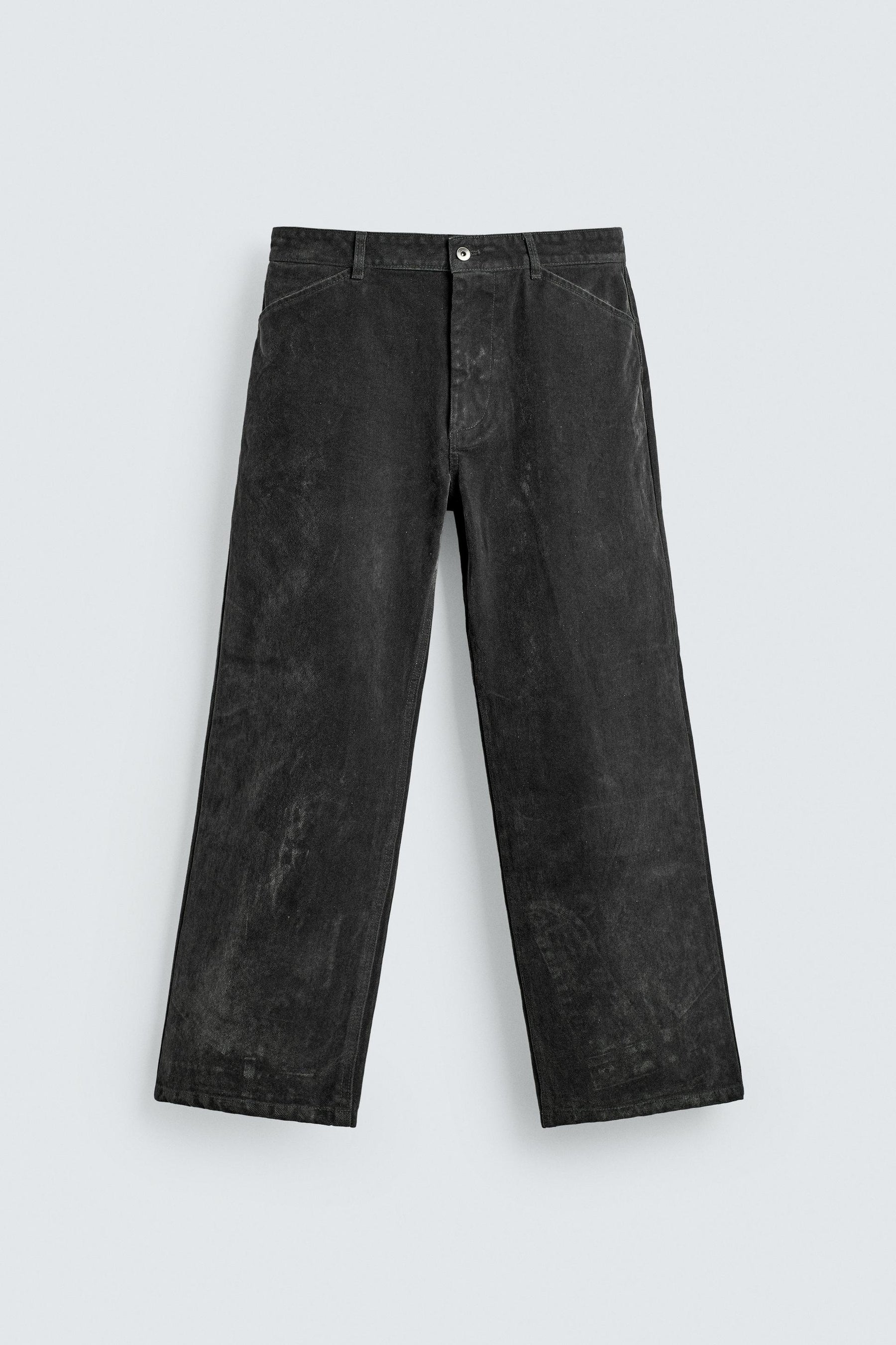 Flocked Relaxed Trousers