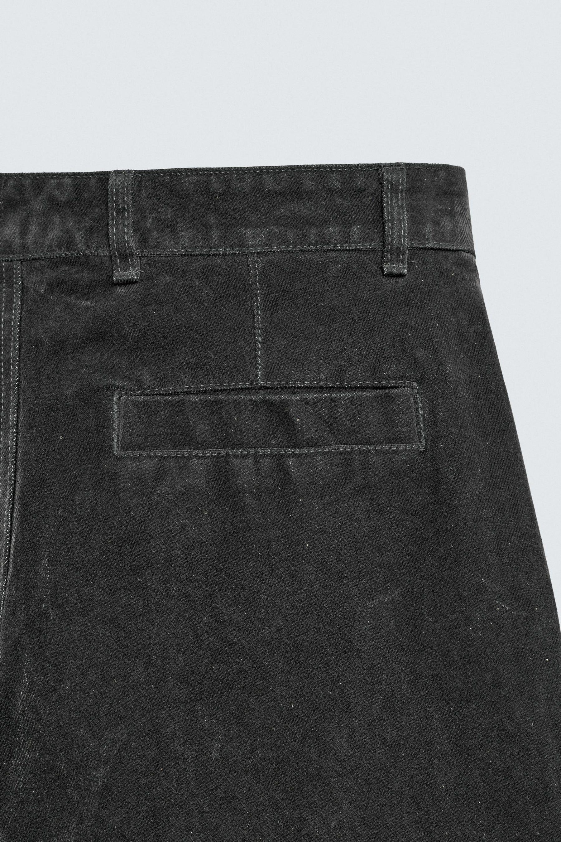 Flocked Relaxed Trousers