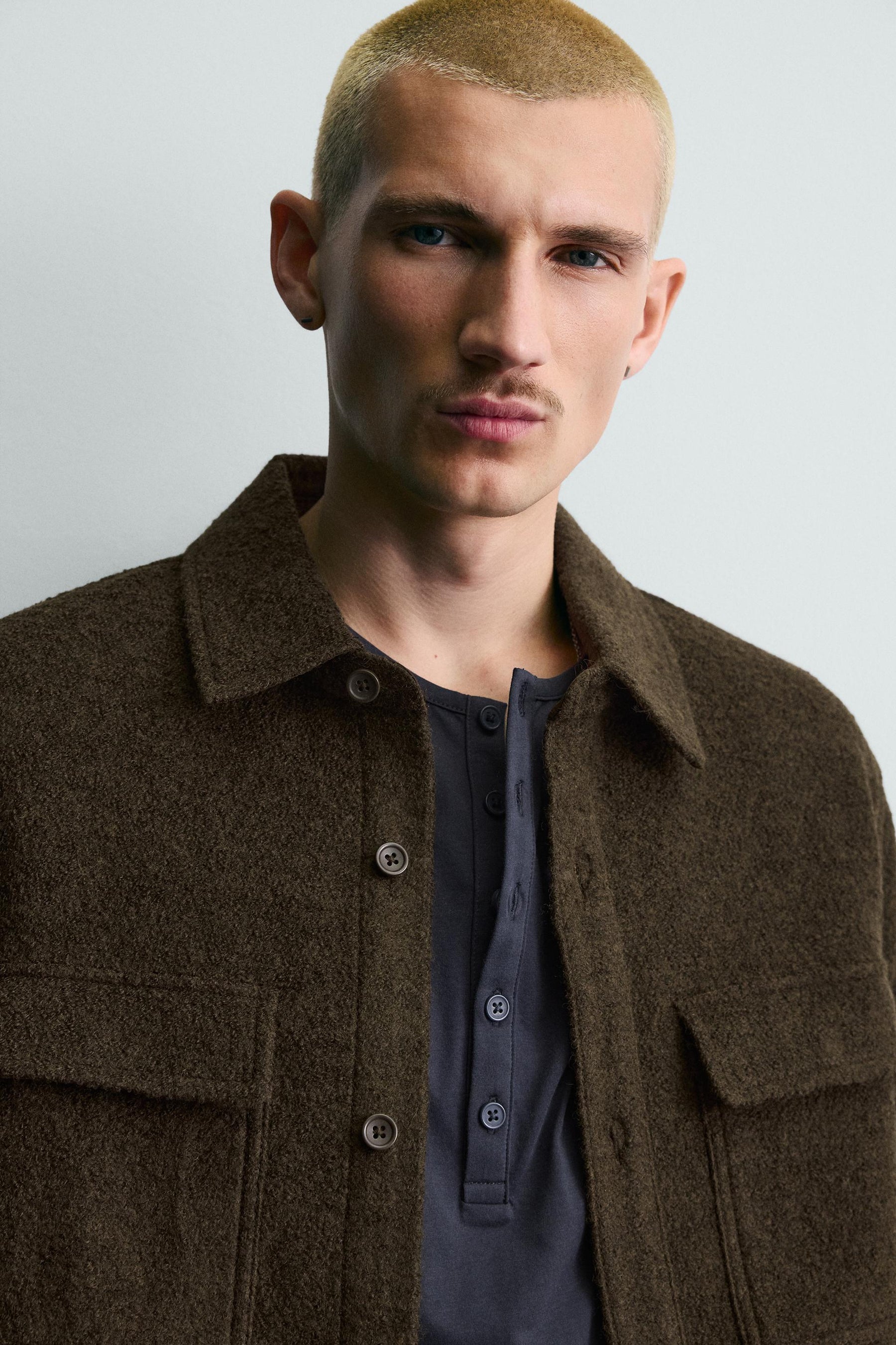 Textured Wool Overshirt