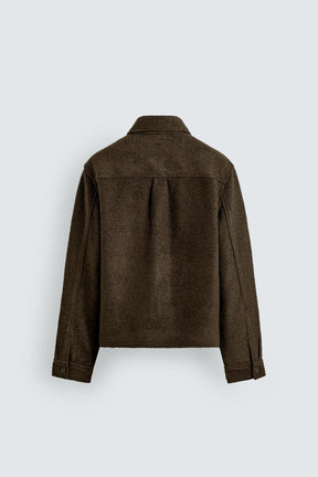 Textured Wool Overshirt