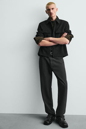 Textured Wool Overshirt