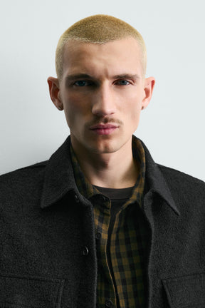 Textured Wool Overshirt