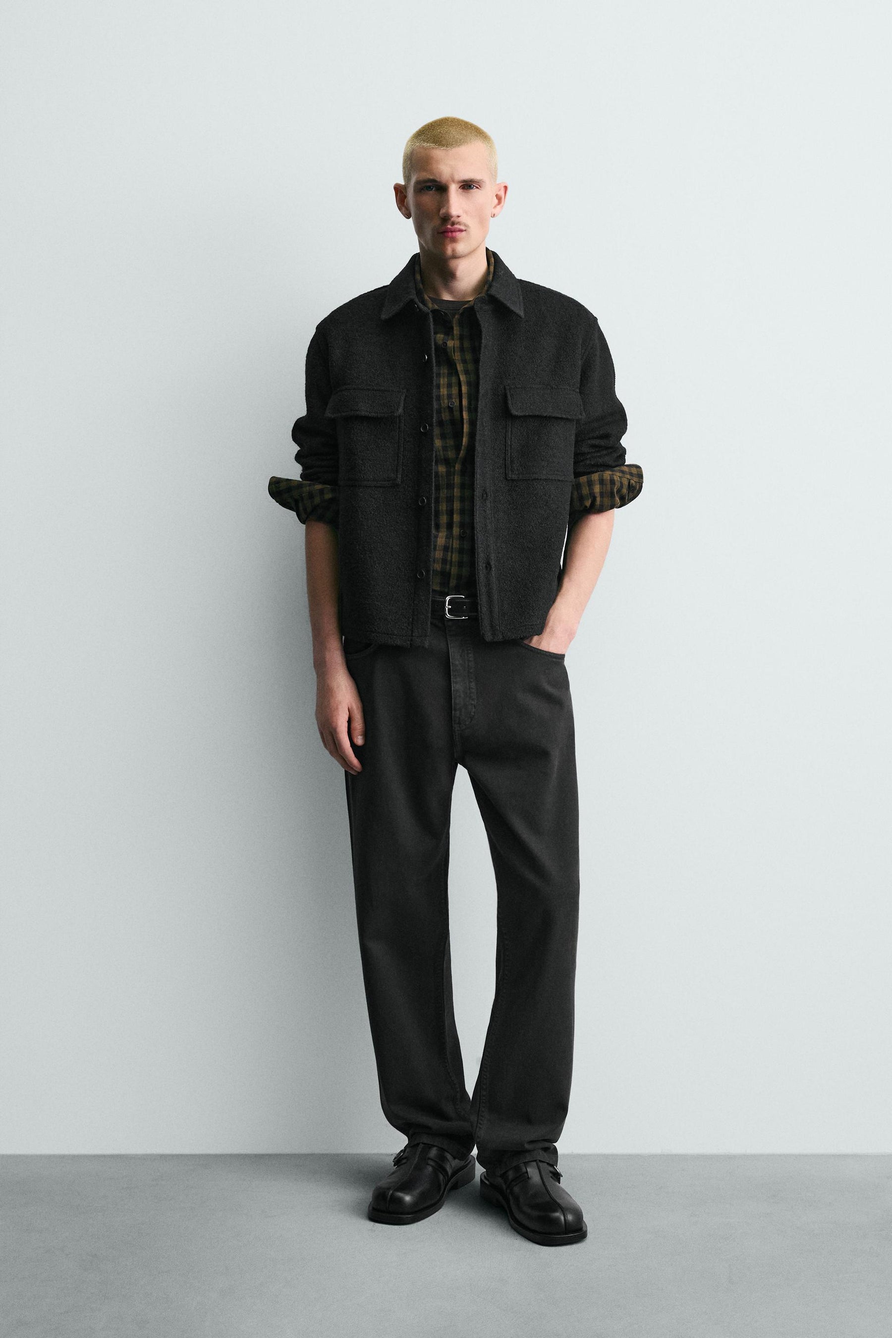 Textured Wool Overshirt