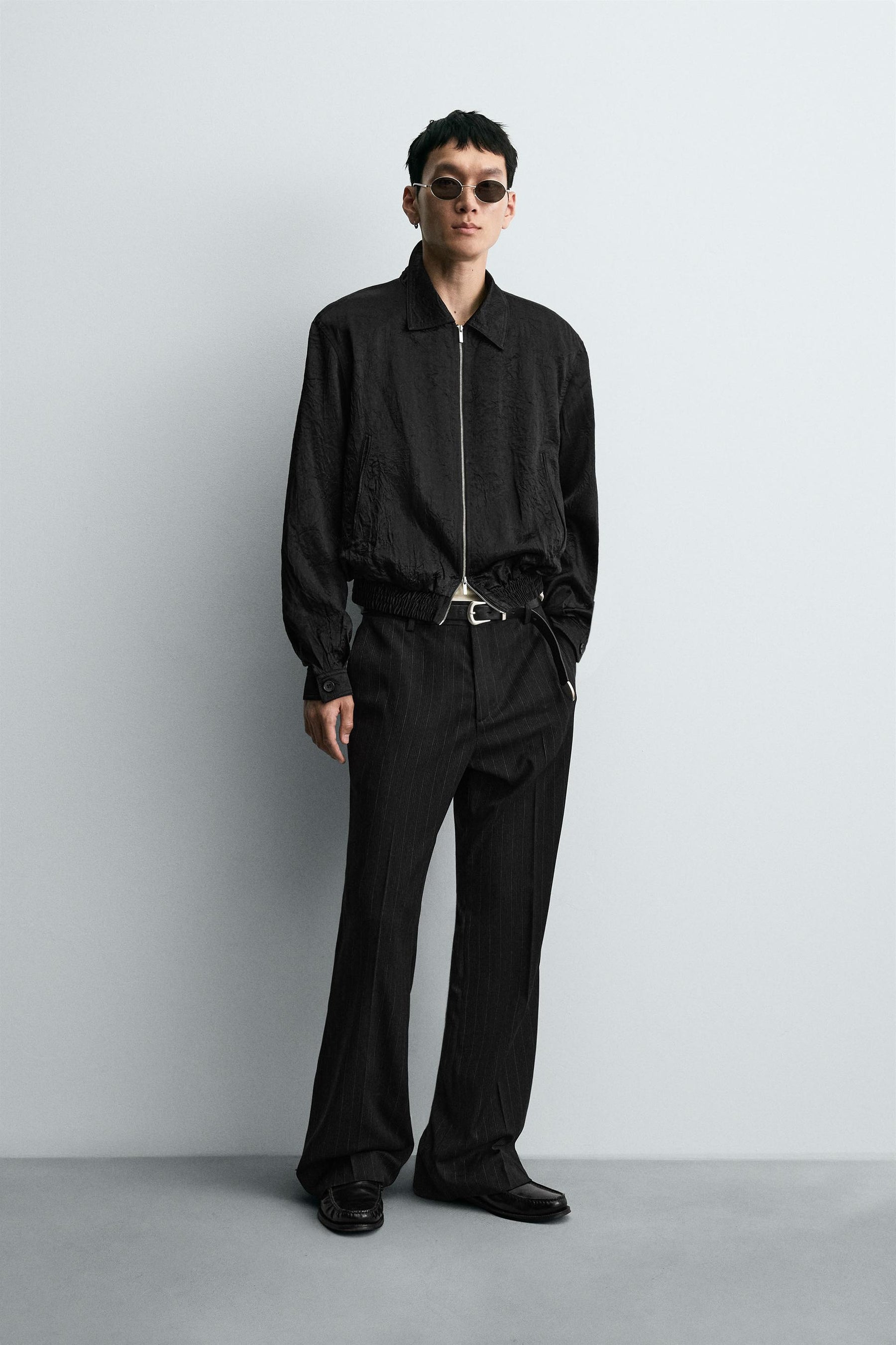 SHOULDER PAD BOMBER JACKET - Image 1