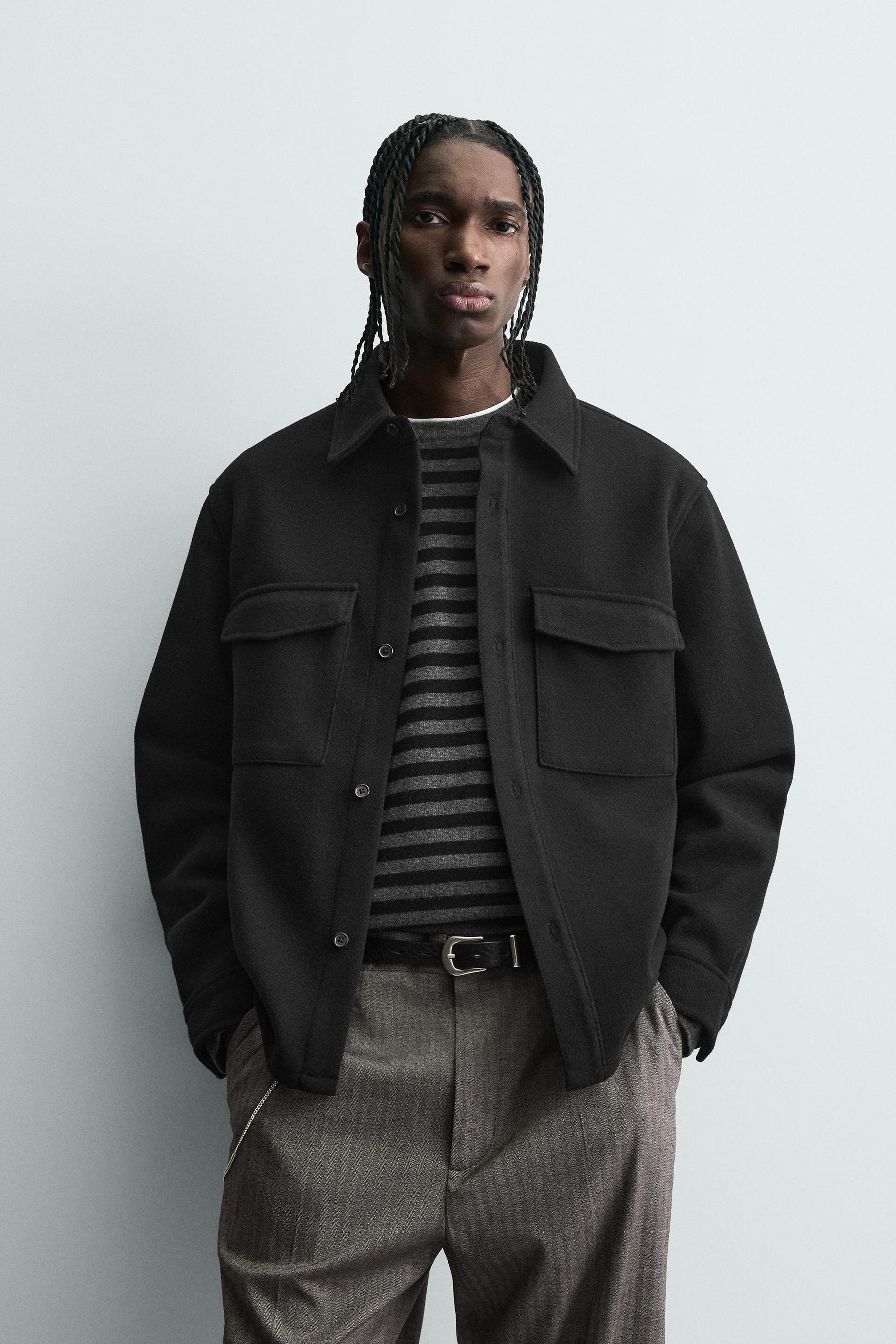 TWILL TEXTURED WATER REPELLENT OVERSHIRT - Image 2