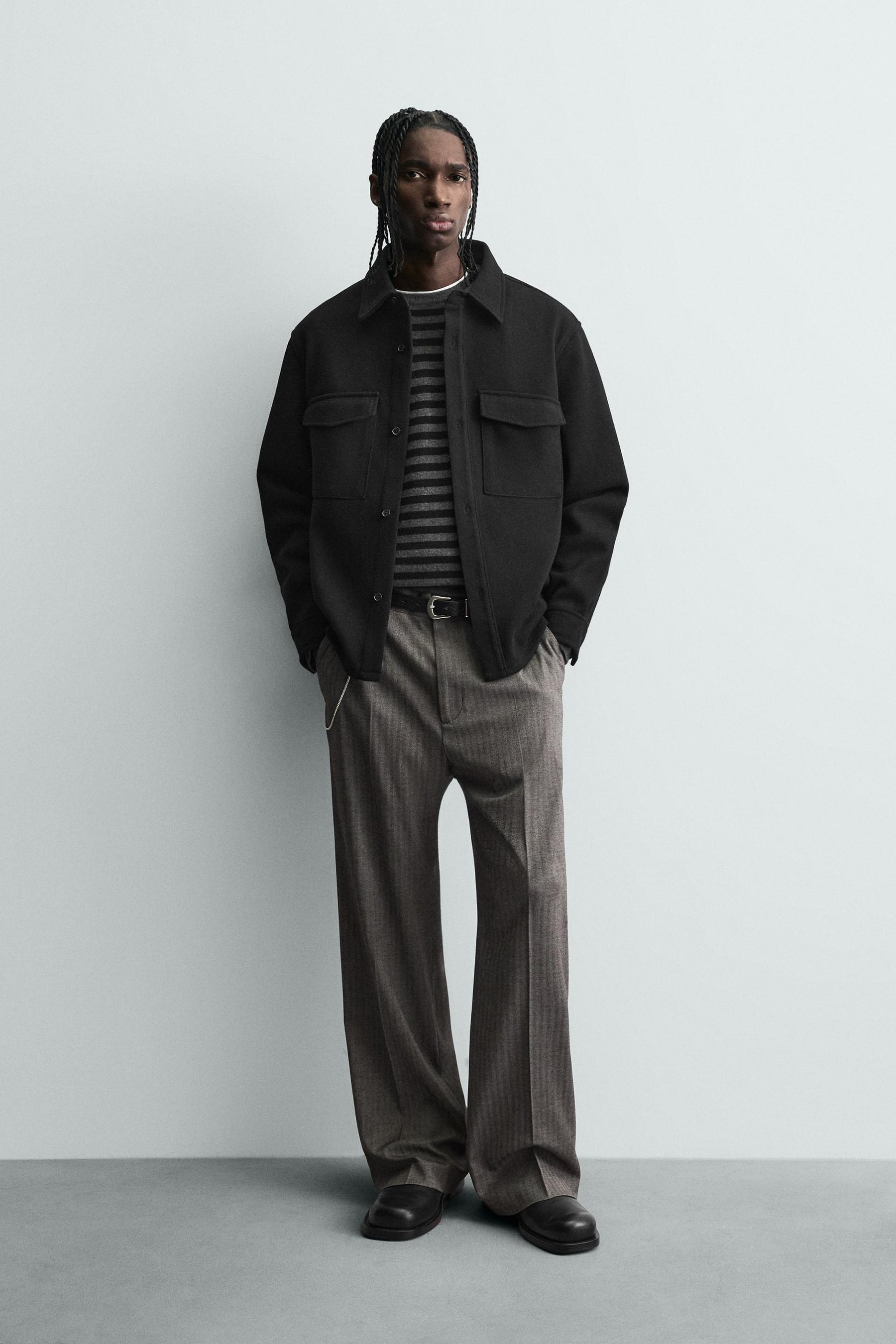 TWILL TEXTURED WATER REPELLENT OVERSHIRT - Image 1