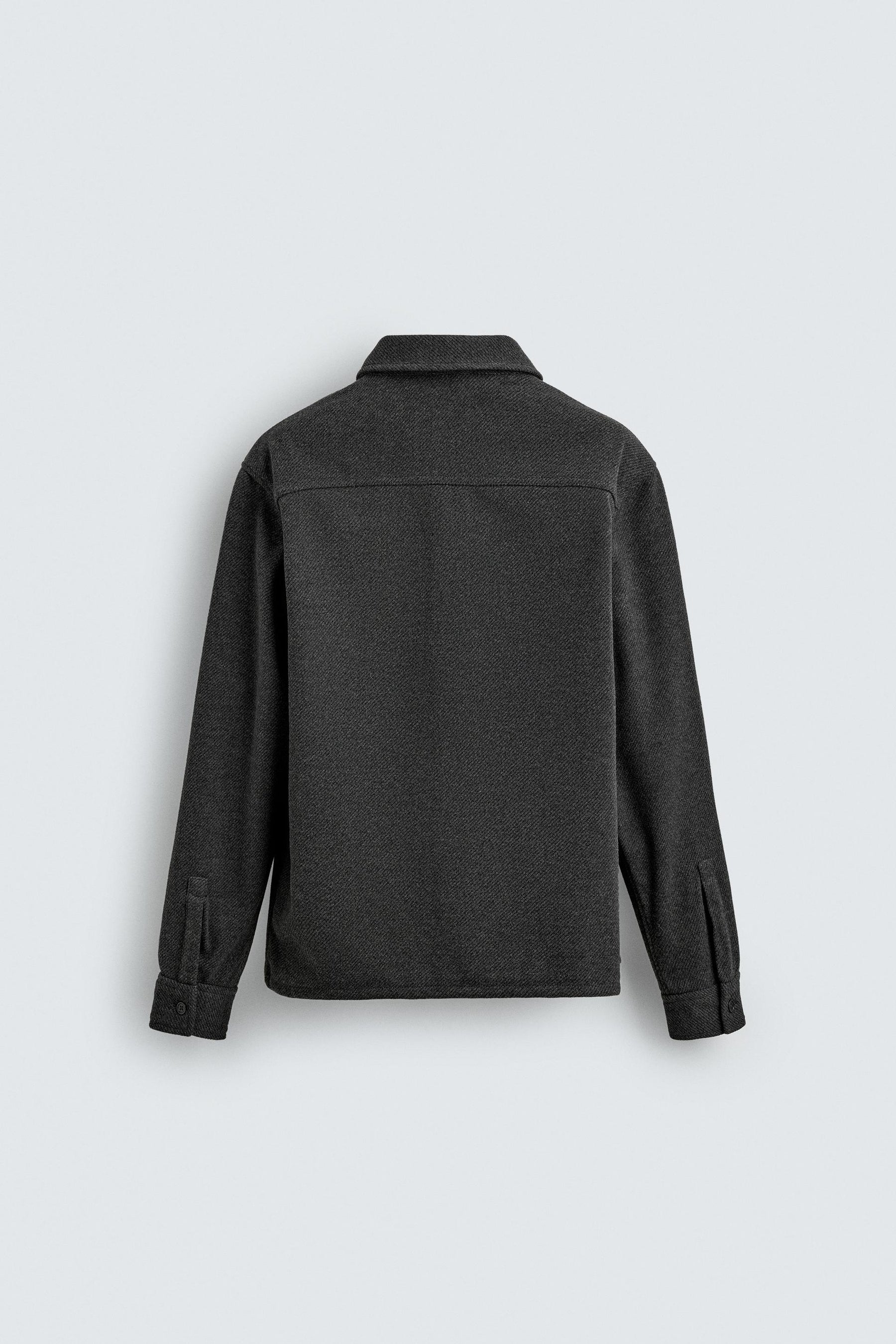 WATER-REPELLENT TWILL TEXTURED OVERSHIRT - Image 8