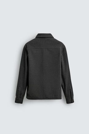 WATER-REPELLENT TWILL TEXTURED OVERSHIRT - Image 8