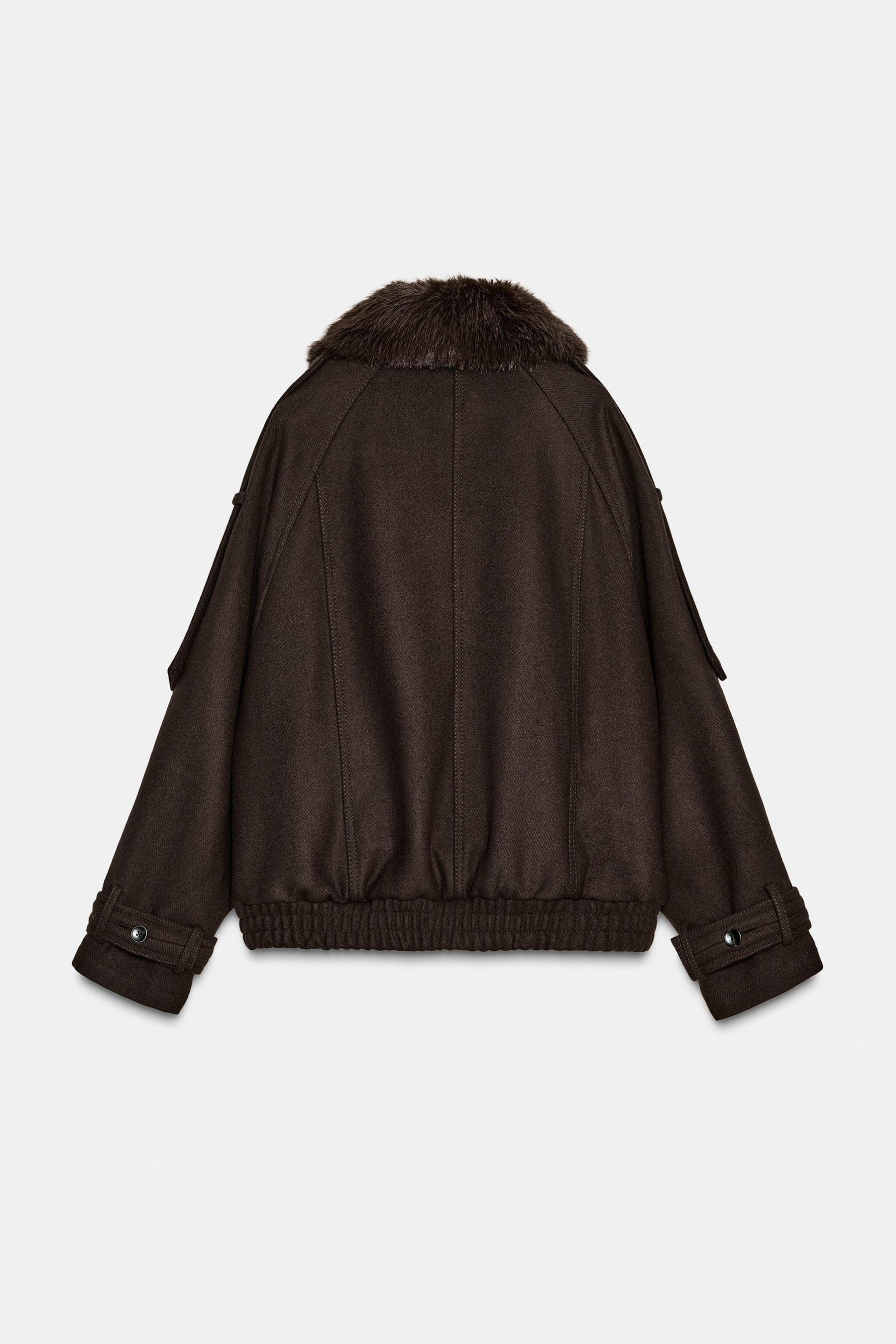 Wollmischungsjacke mit