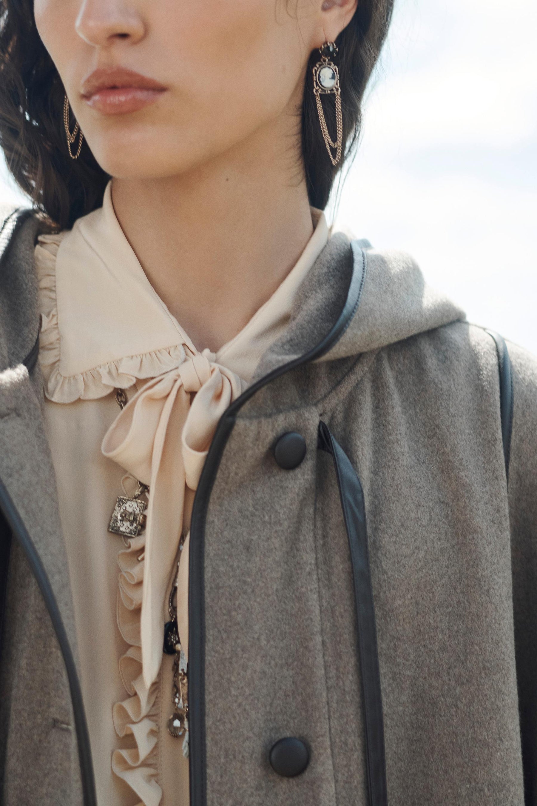 OVERSIZE WOOL BLEND CAPE LIMITED EDITION - Image 4