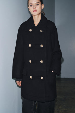 LIMITED EDITION WOOL BLEND DOUBLE-BREASTED COAT - Image 2