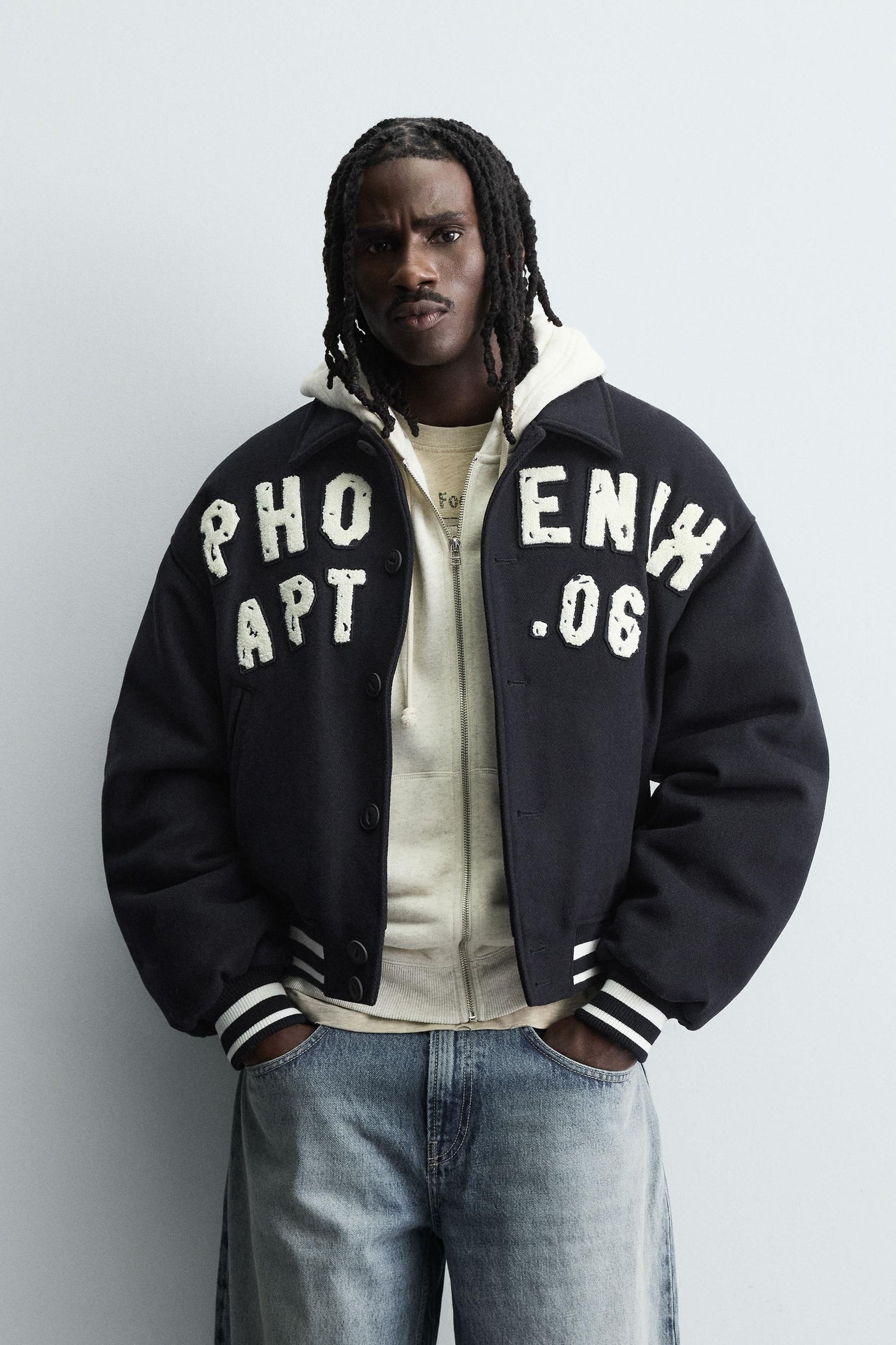 PATCHED QUILTED BOMBER JACKET - Image 2