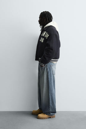 PATCHED QUILTED BOMBER JACKET - Image 4