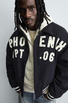 PATCHED QUILTED BOMBER JACKET - Image 6