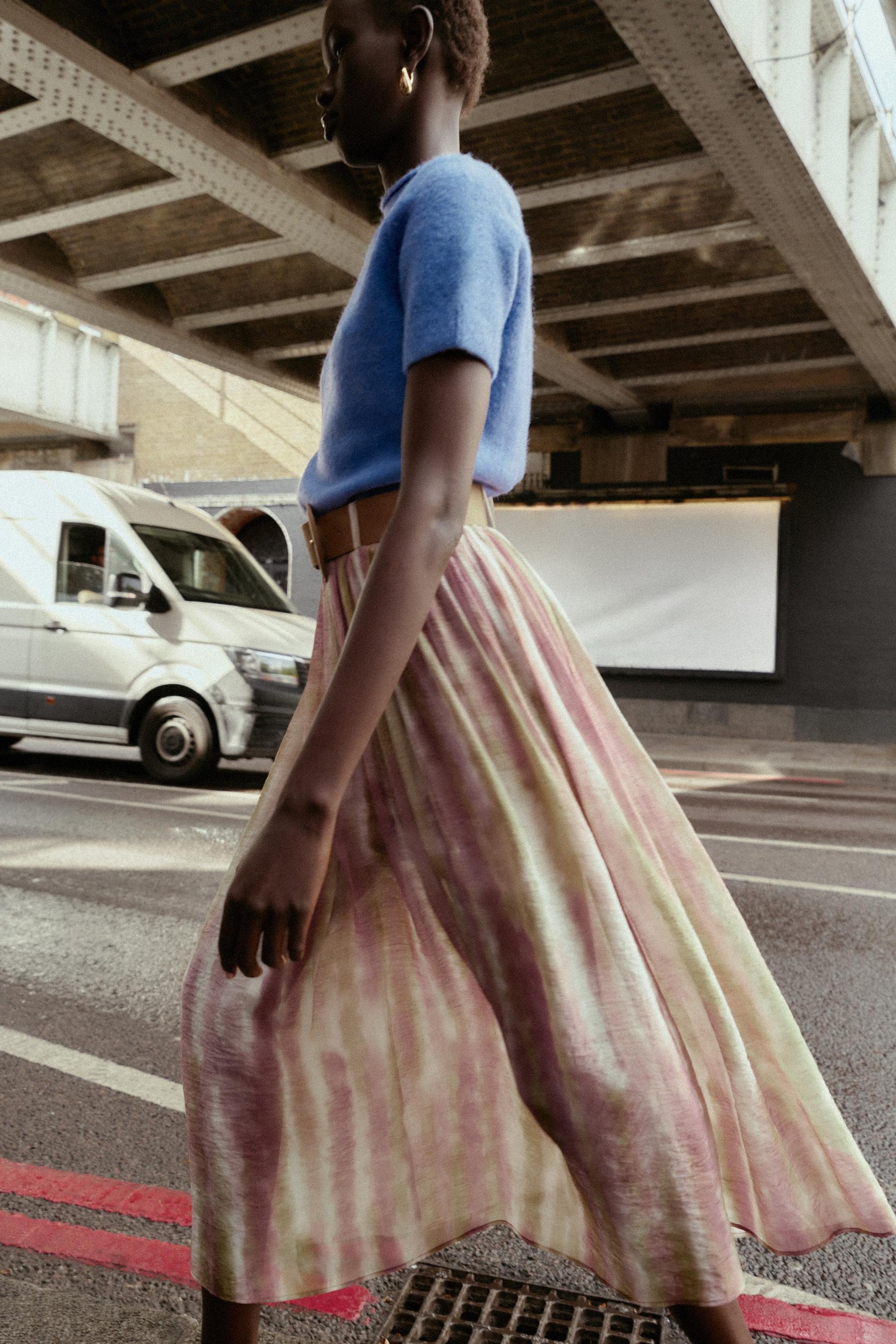 BEDRUCKTER MIDI-ROCK