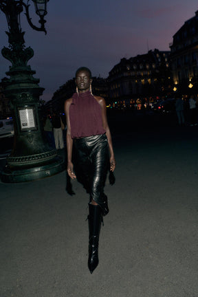 BALLON-HALTER-NECK-TOP