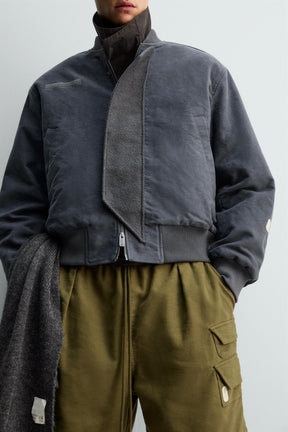 TEXTURED BOMBER JACKET X SR_A - Image 5