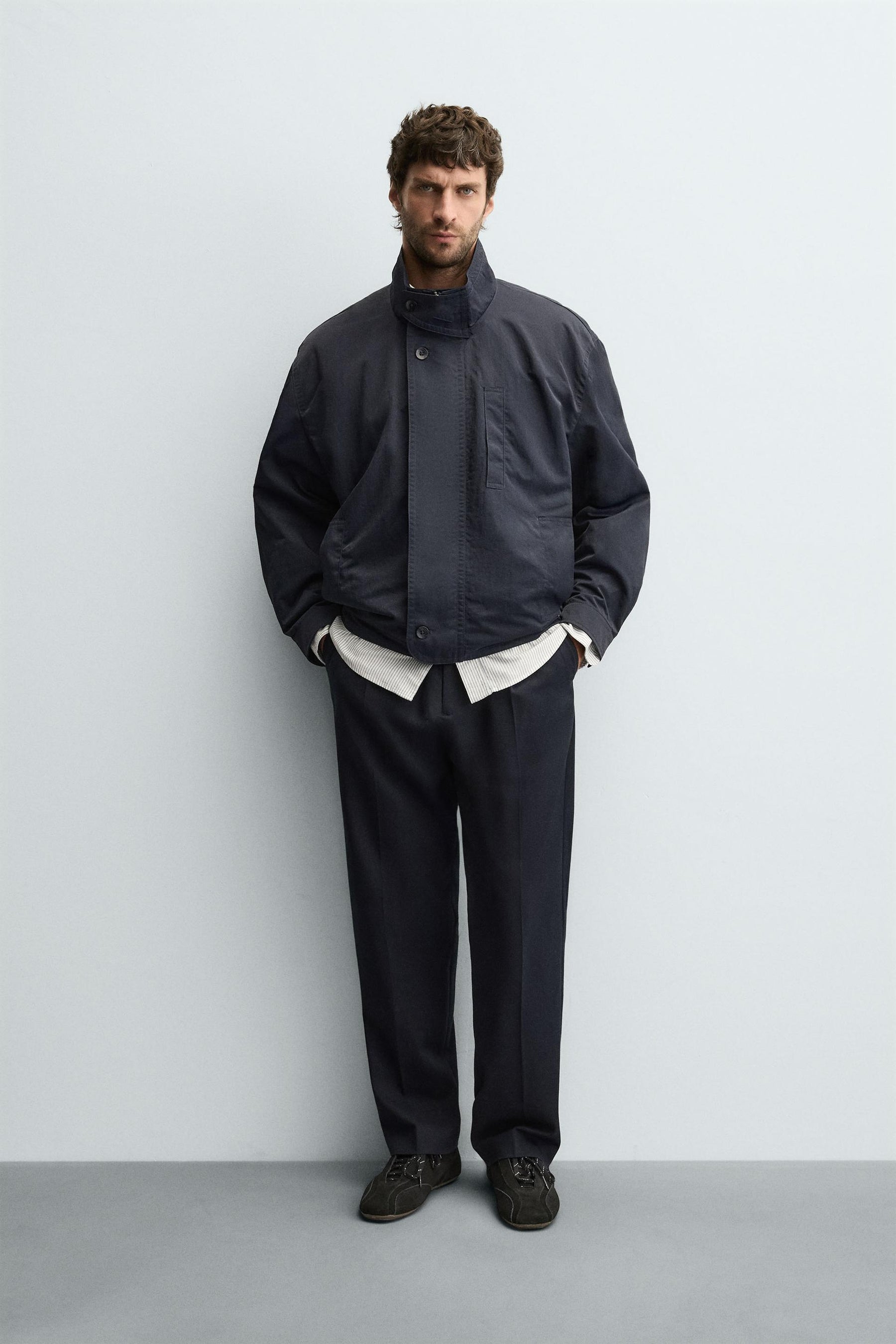 TECHNICAL JACKET WITH CONTRAST LINING - Image 1