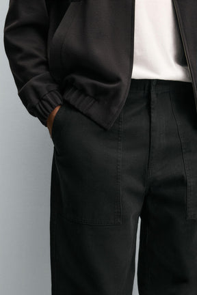 TWILL STRAIGHT-LEG TROUSERS - Image 5
