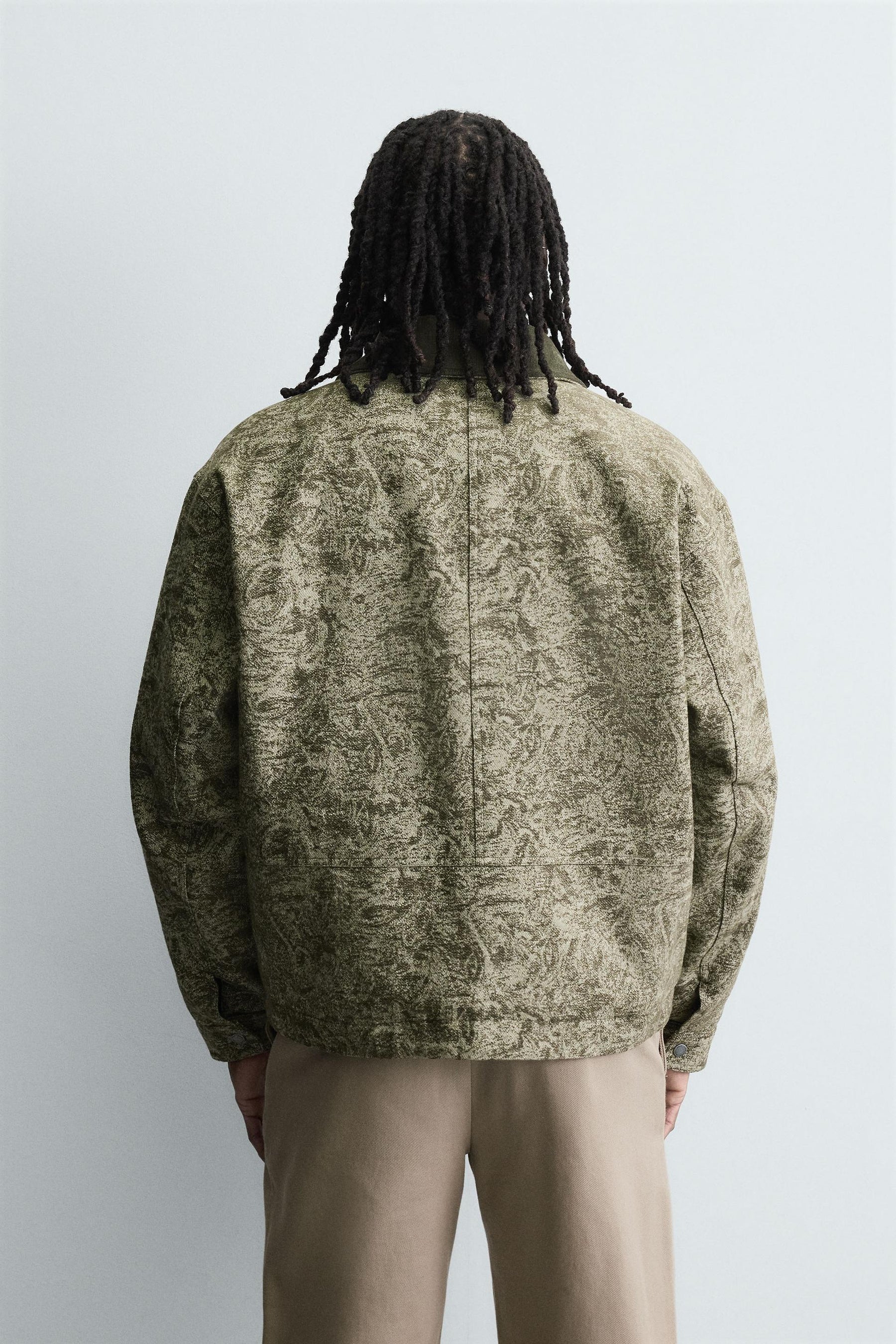 ABSTRACT JACQUARD QUILTED JACKET - Image 3