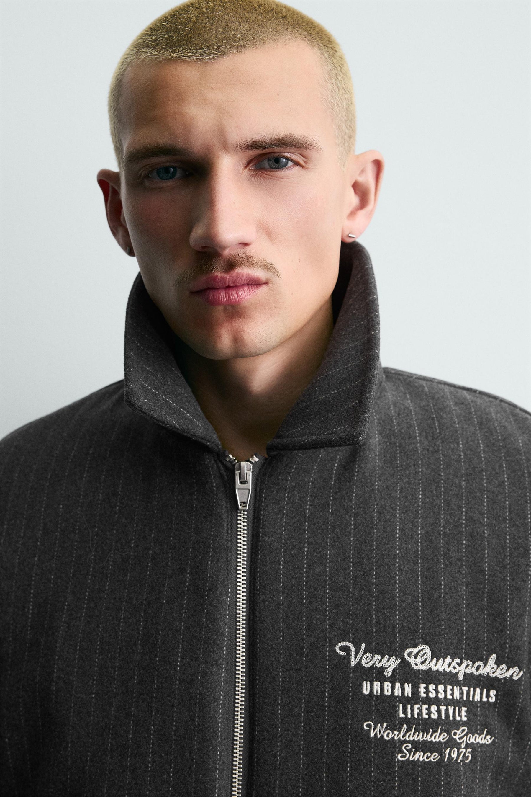 STRIPED EMBROIDERED JACKET - Image 5