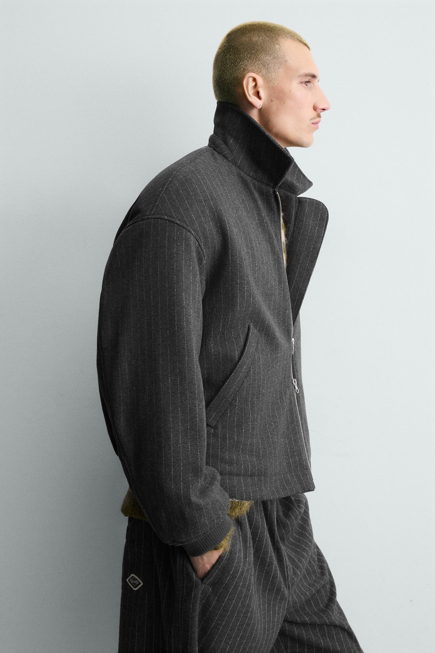 STRIPED EMBROIDERED JACKET - Image 6