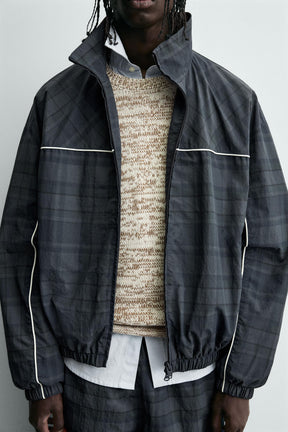 CONTRAST CHECK TECHNICAL JACKET - Image 5