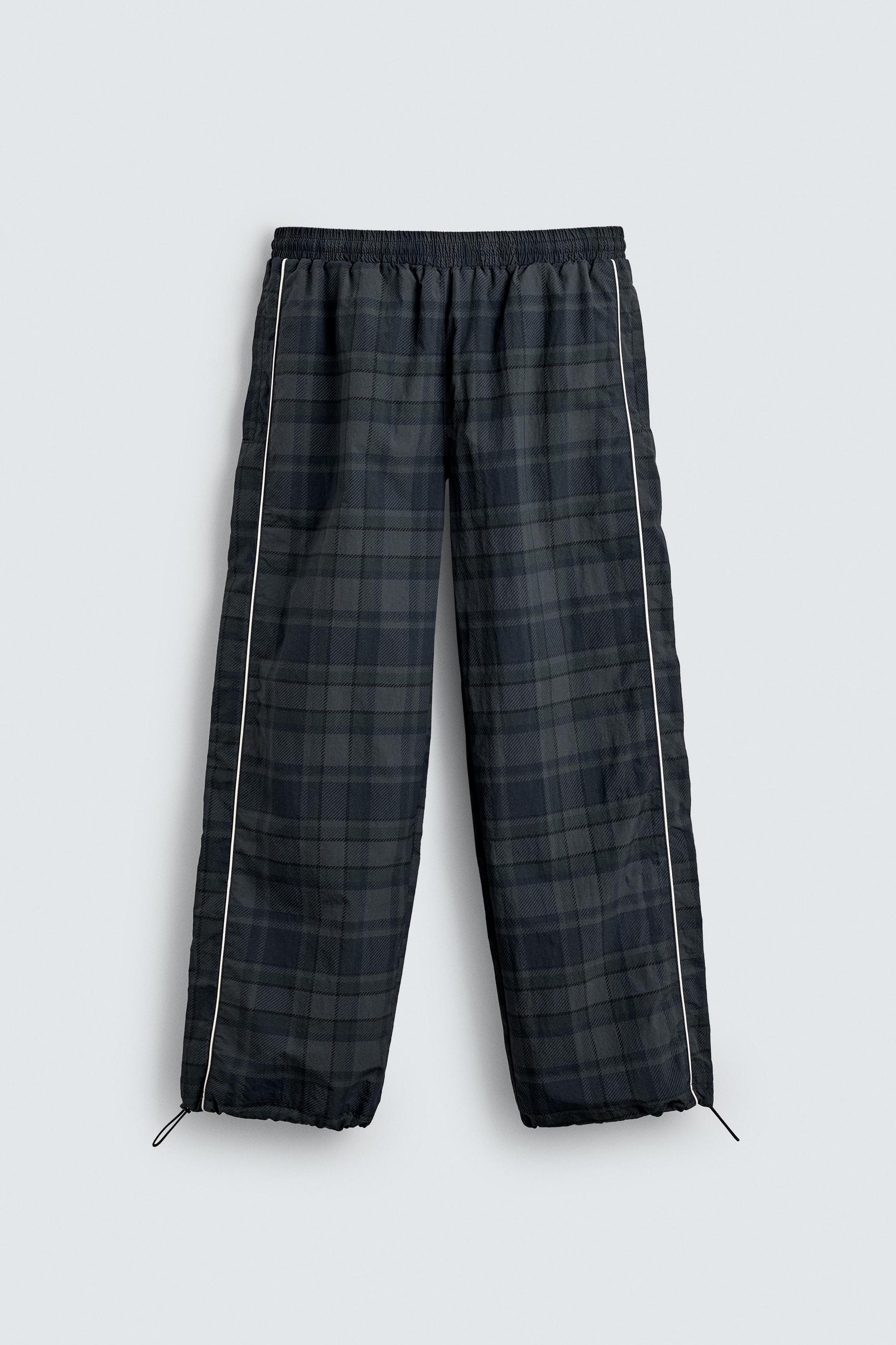 CONTRAST CHECK TECHNICAL JOGGER TROUSERS - Image 7