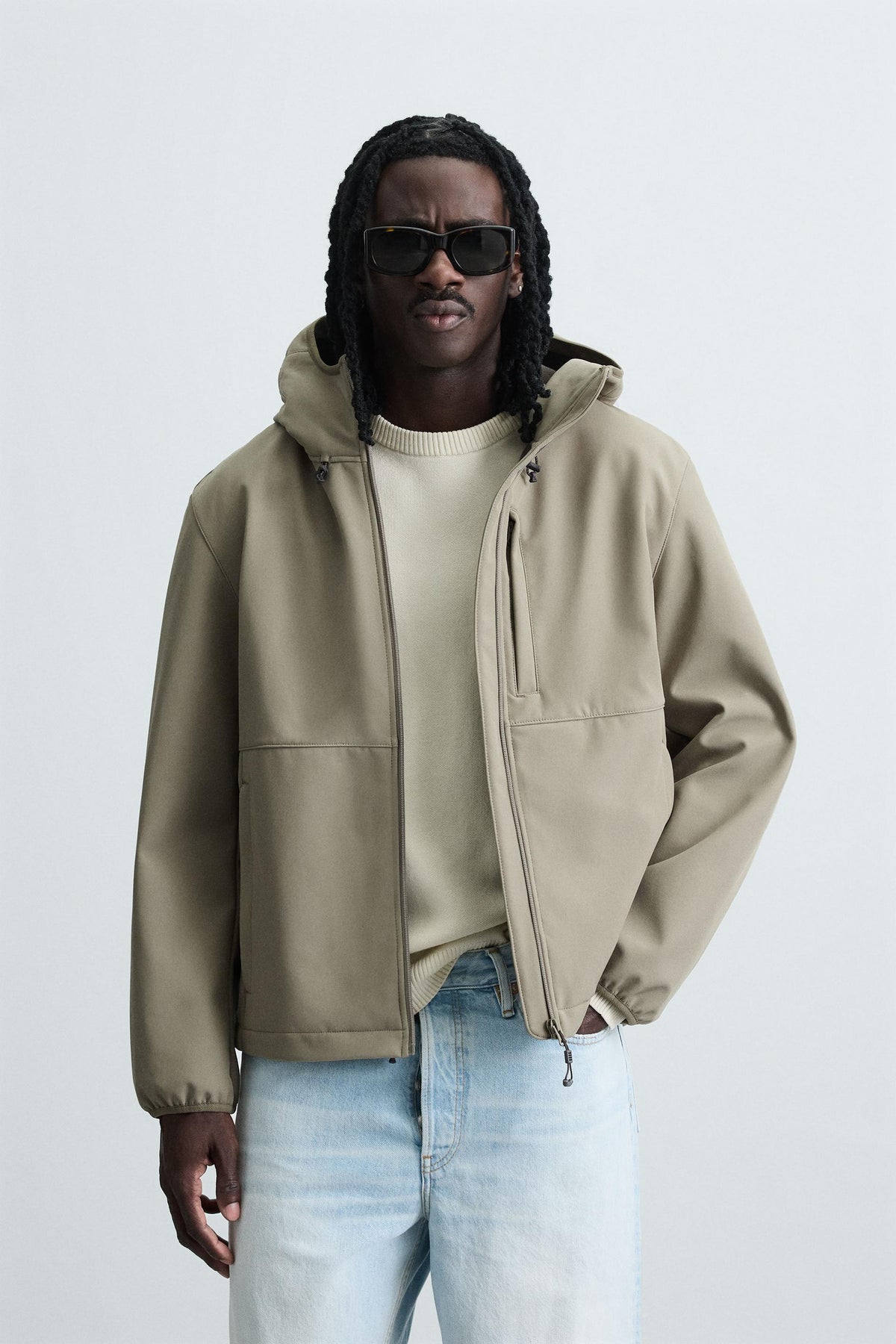 TECHNICAL FLEECE MIX JACKET - Image 2