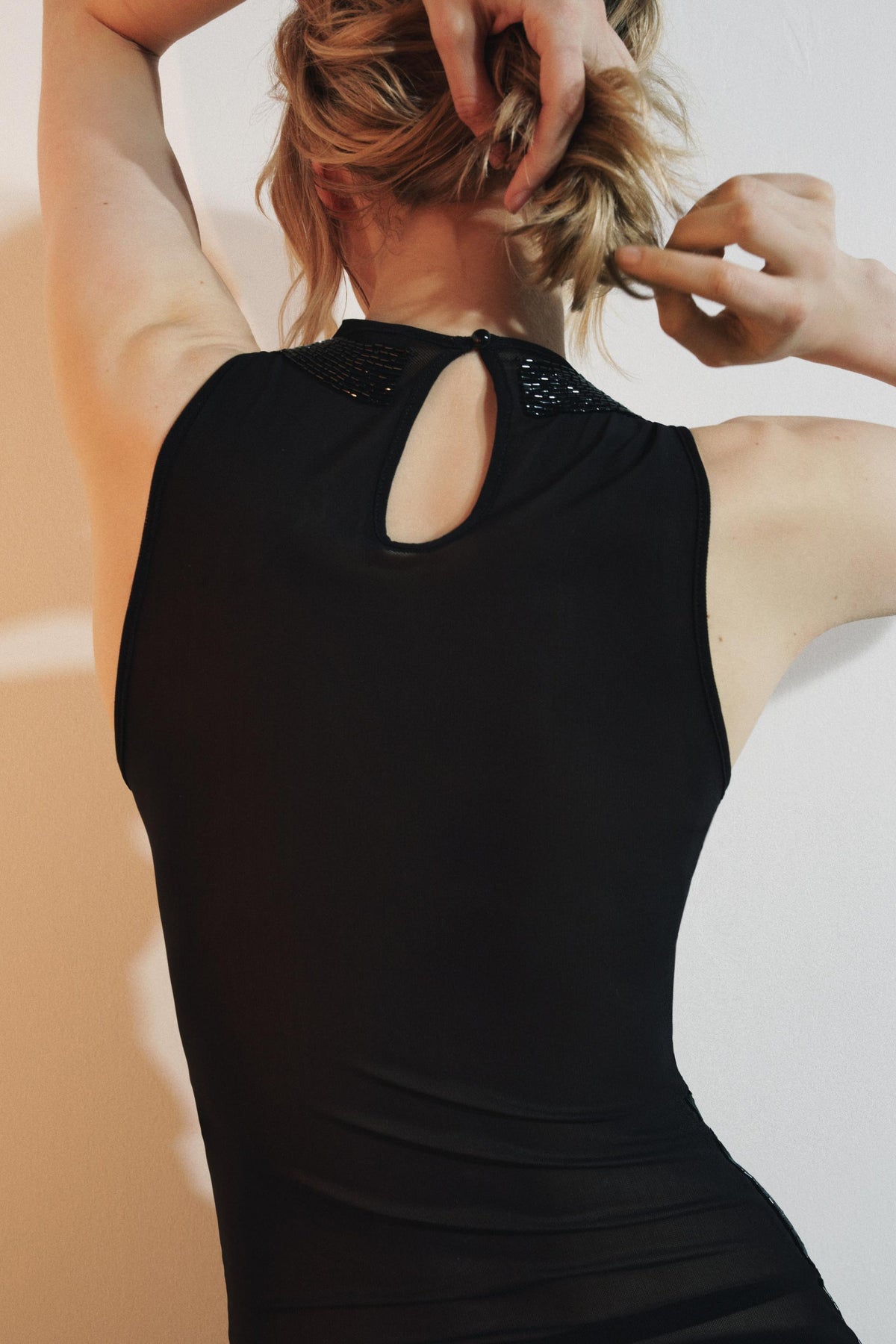 Perlenbesetztes Oberteil