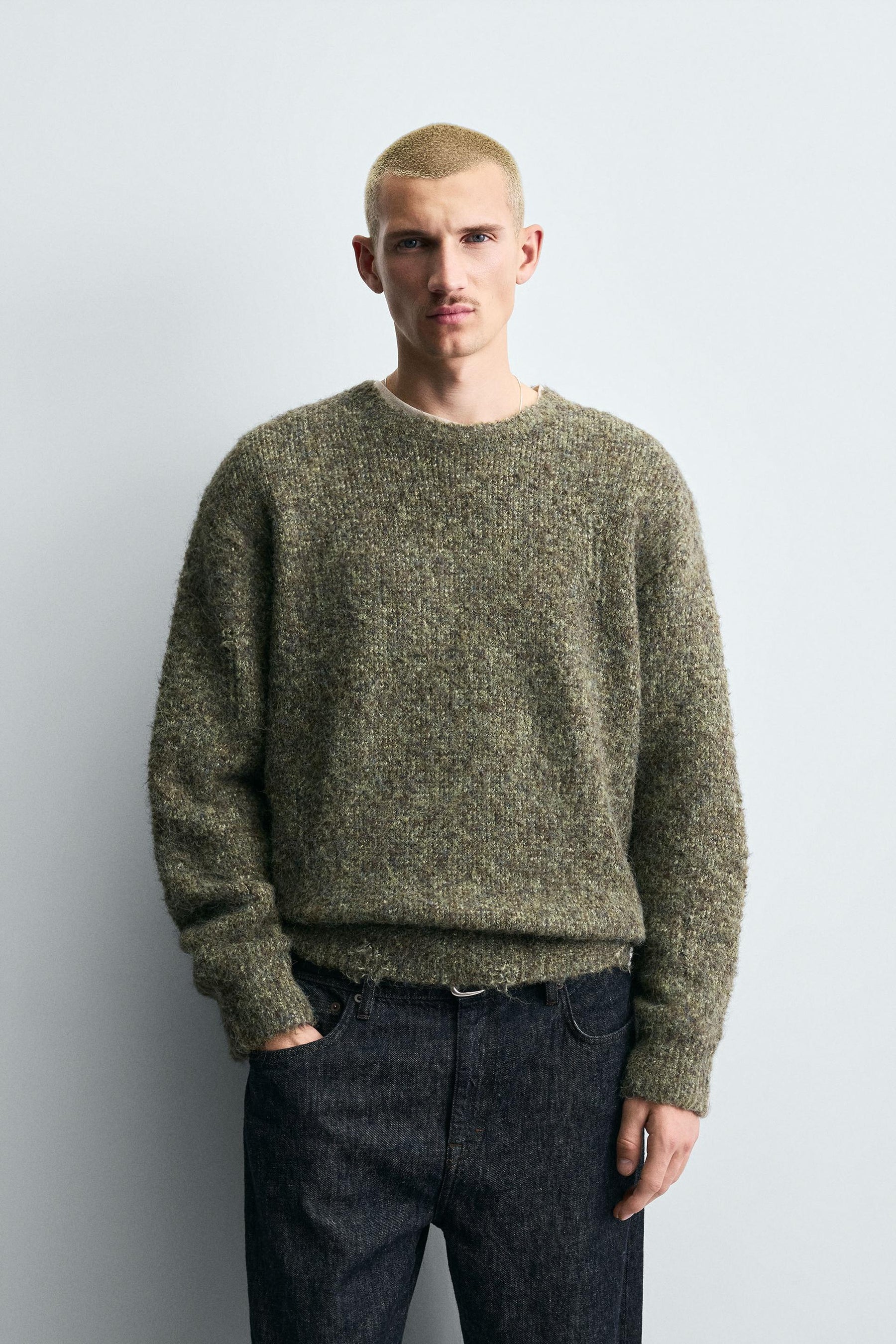 BOUCLÉ TEXTURED JUMPER - Image 2