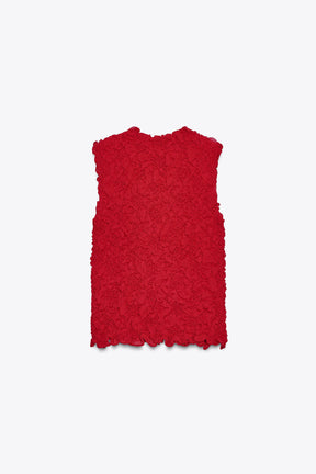 TEXTURED KNIT TOP - Image 7