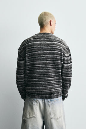 STRIPED JACQUARD CARDIGAN - Image 3