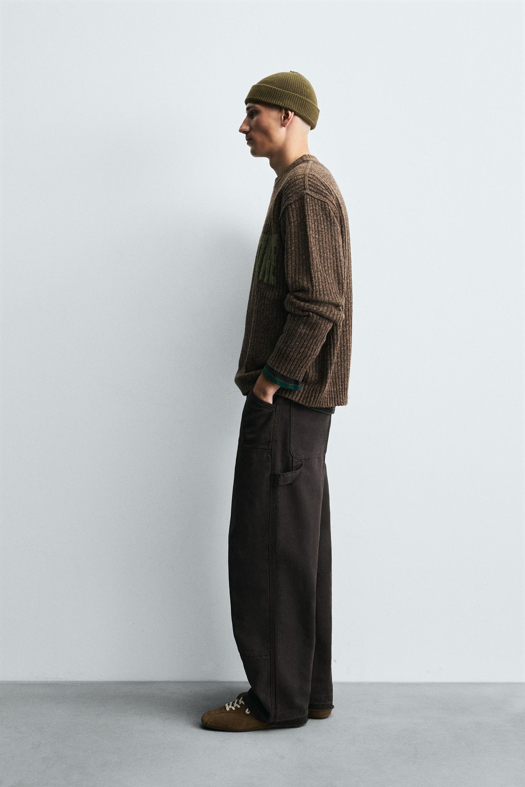 RIBBED SLOGAN SWEATER - Image 4