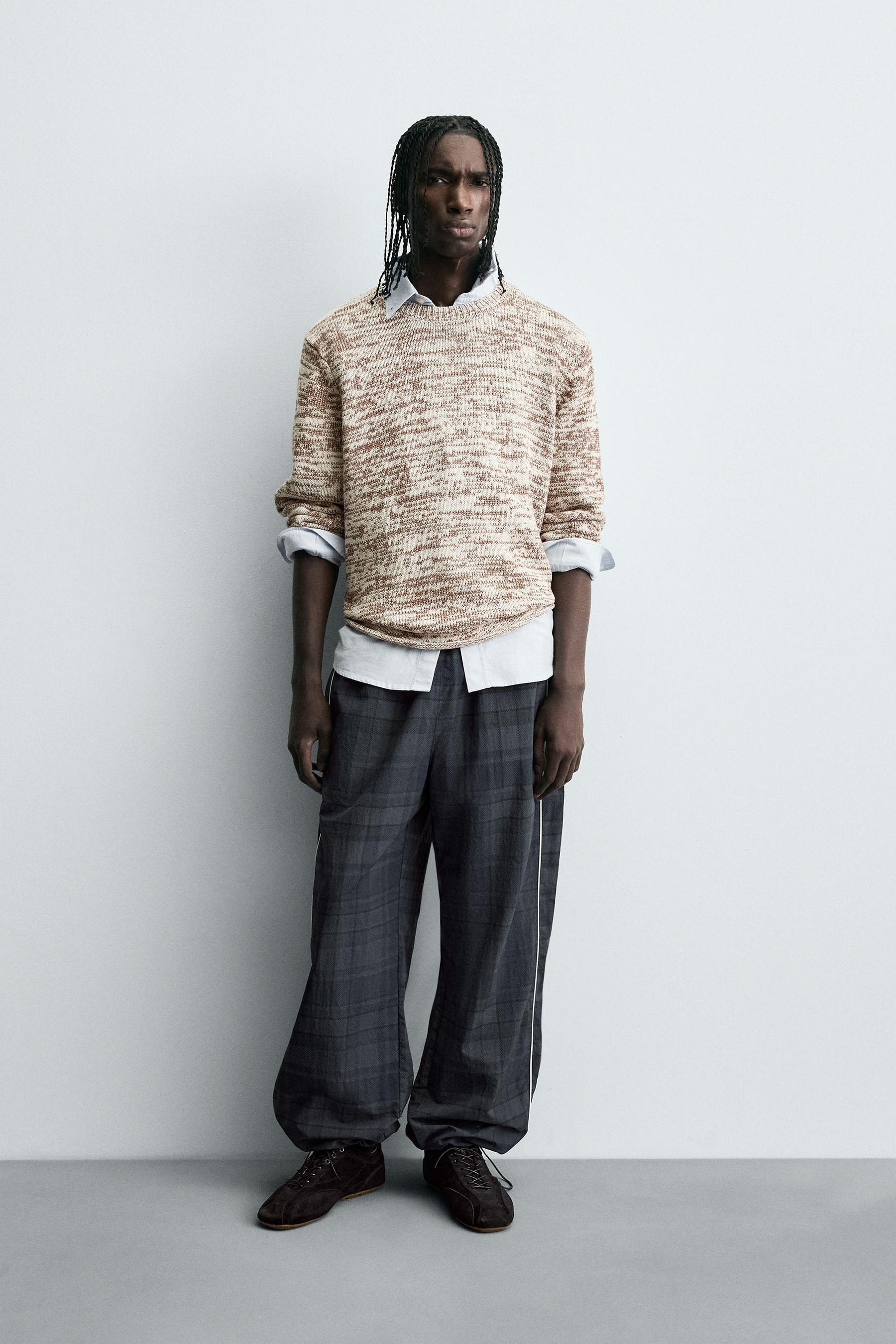 TWISTED YARN TEXTURED SWEATER - Image 1