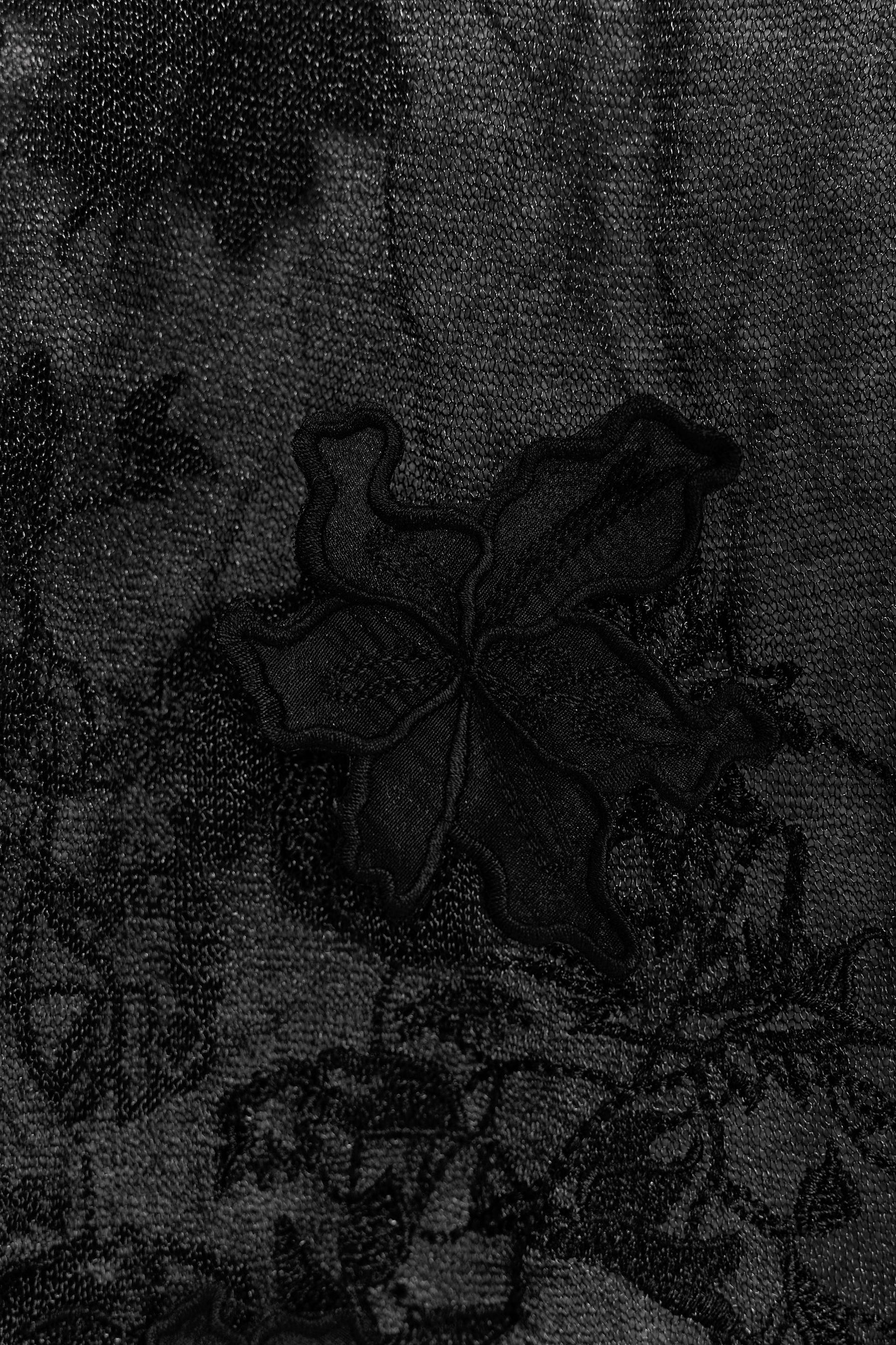 SEMI-SHEER STRUCTURED KNIT SKIRT - Image 8