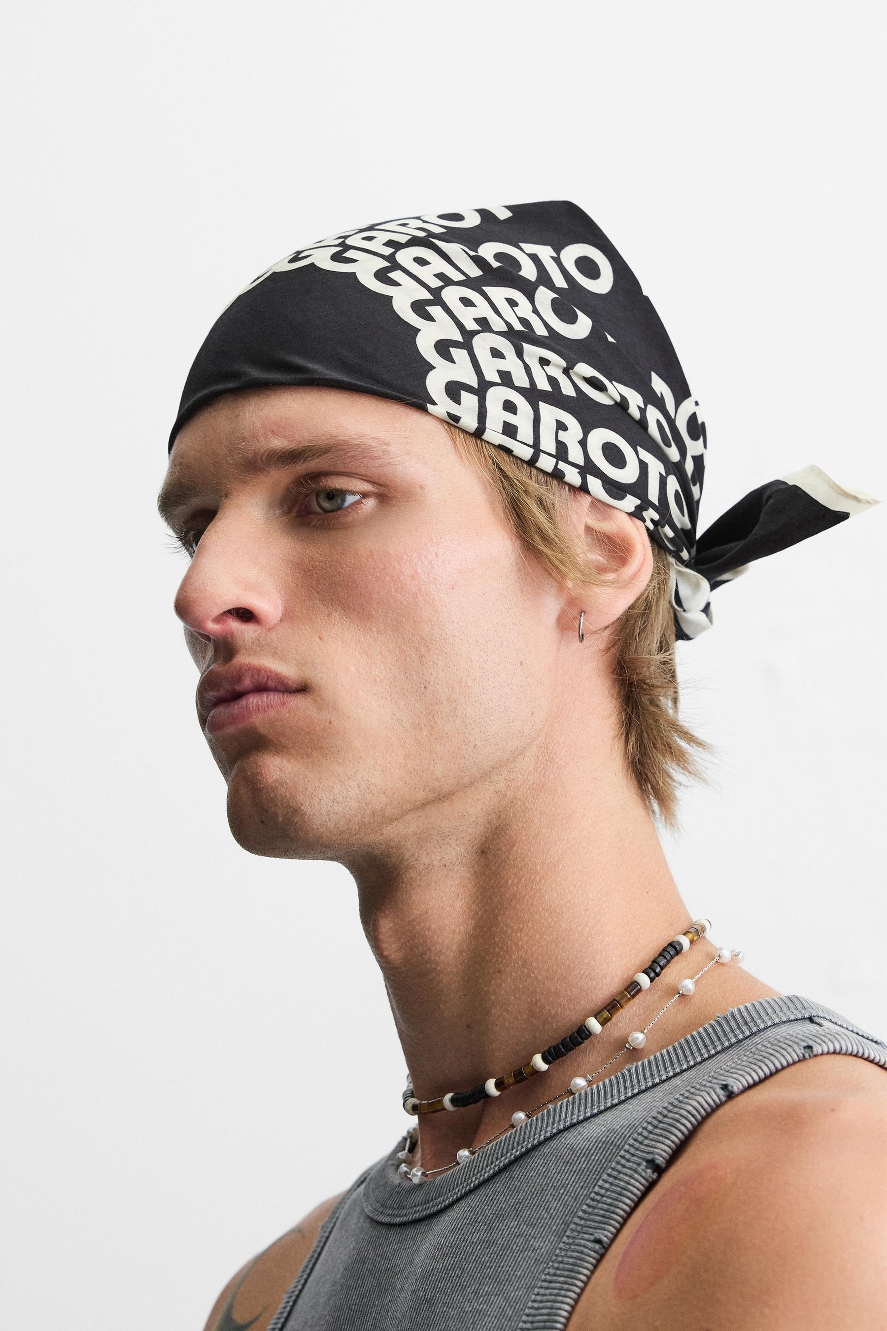 TEXT PRINT BANDANA - Image 2